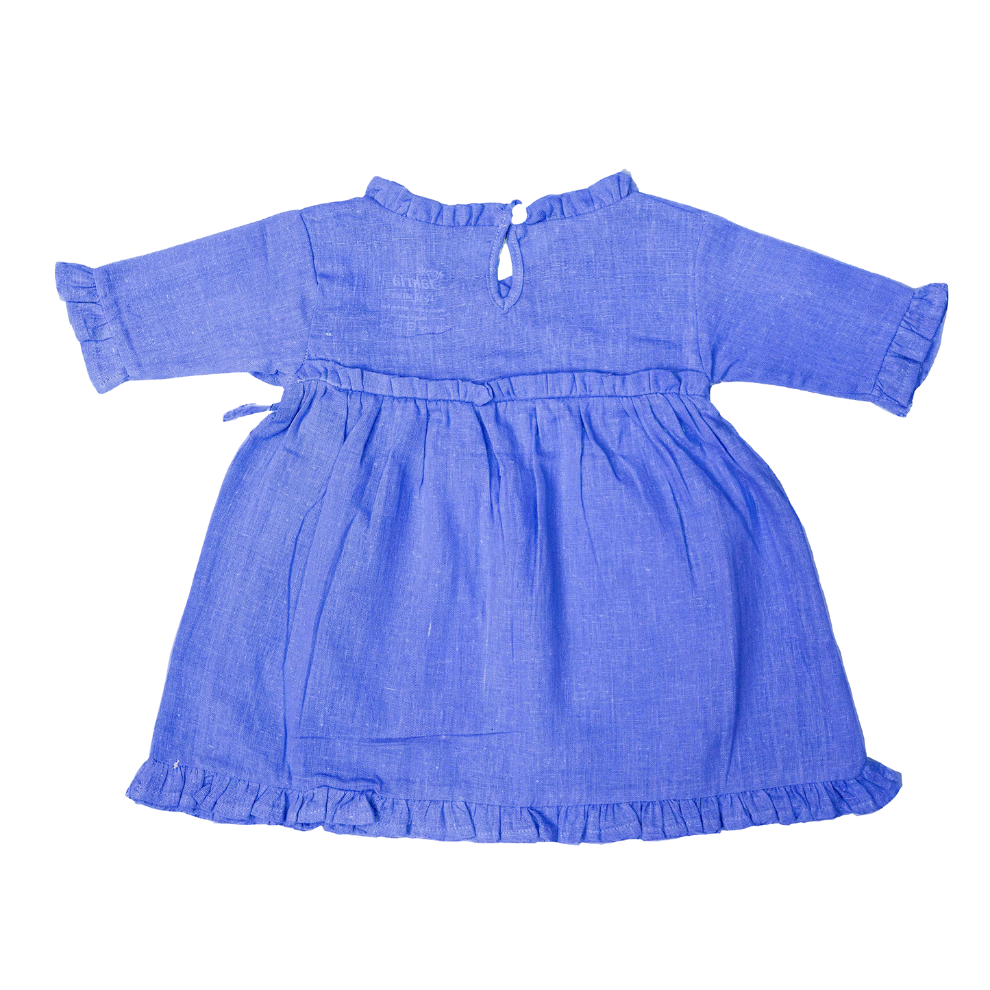 Wrap Neckline Ruffle Dress