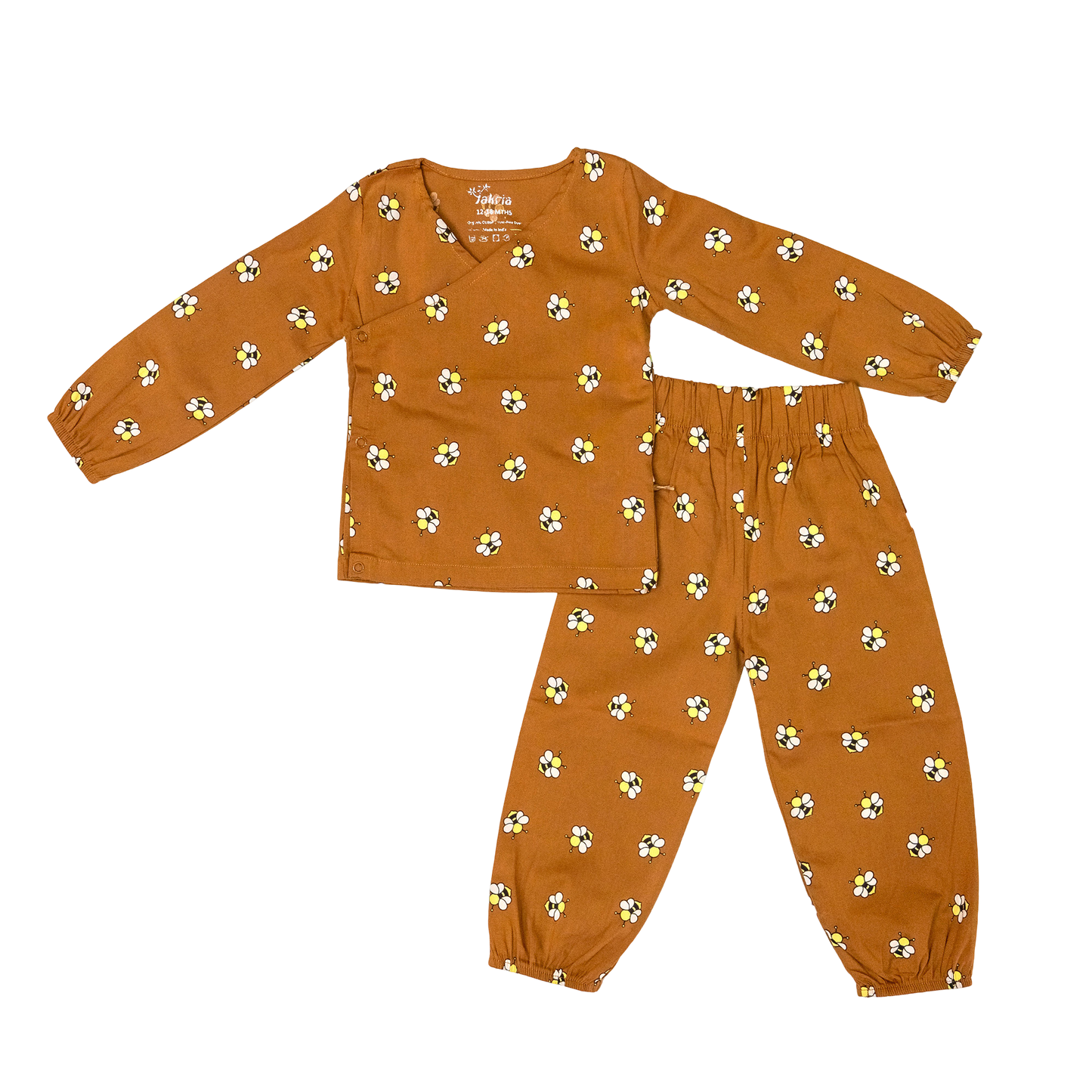 Wrap Neckline Pajama Set