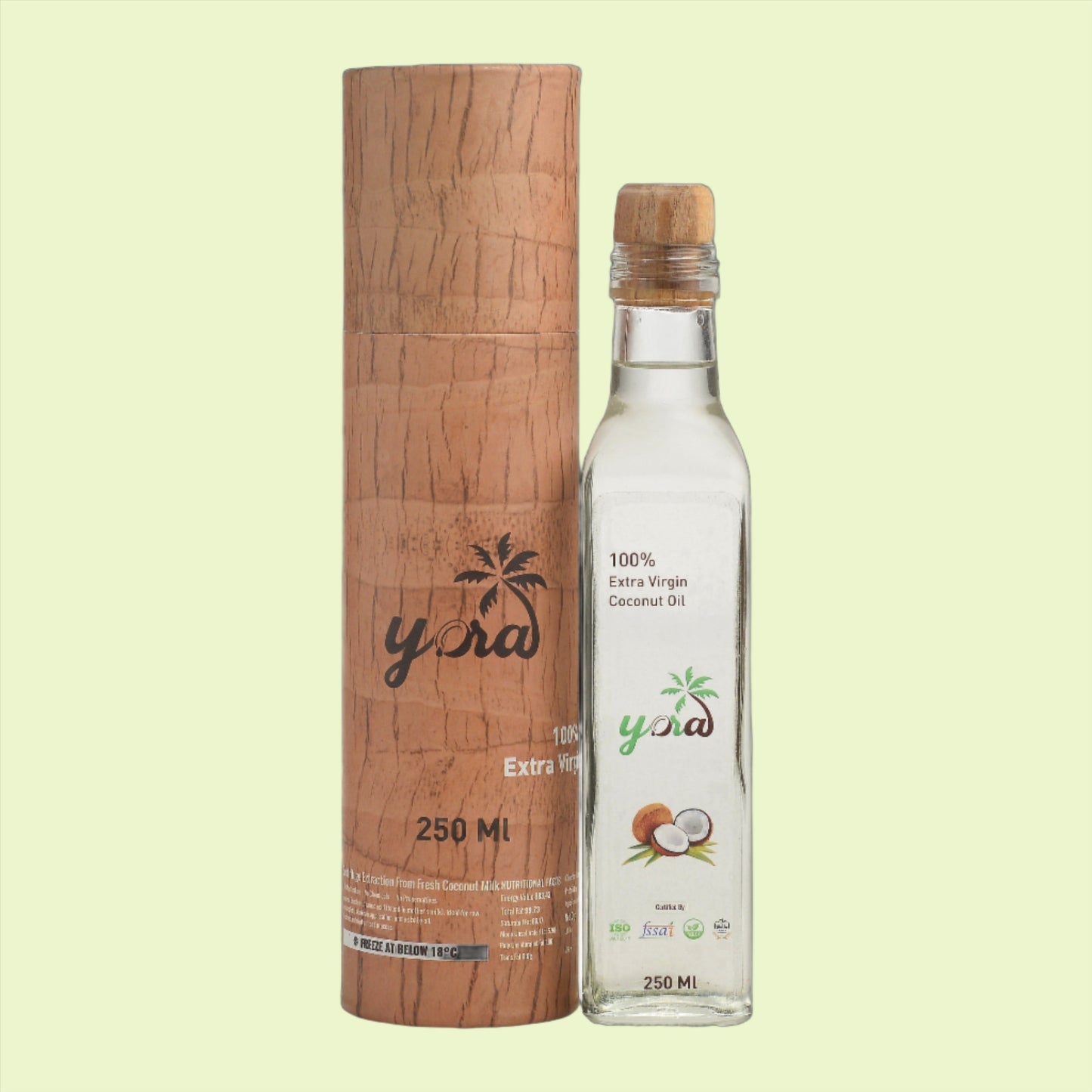 Yora Extra Virgin coconut oil | Centrifuged from coconut milk | 100% Pure Natural | Multipurpose oil suitable for skin, hair, cooking.