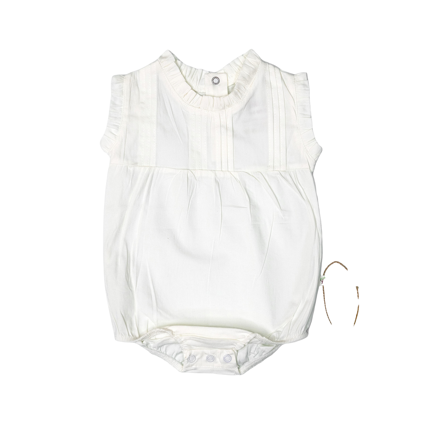 Sleeveless Pleated Romper