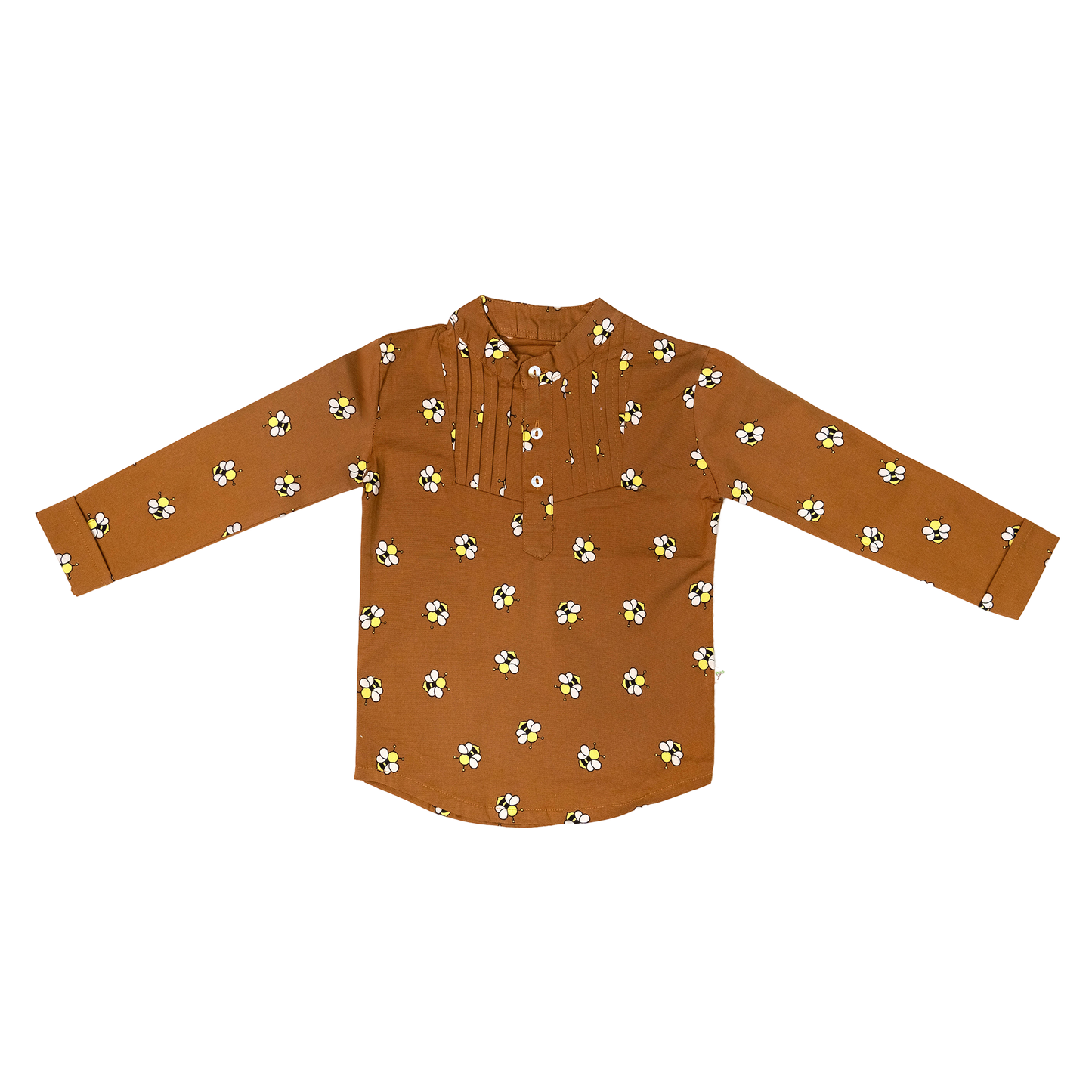 Pleated Long Sleeve Shirt