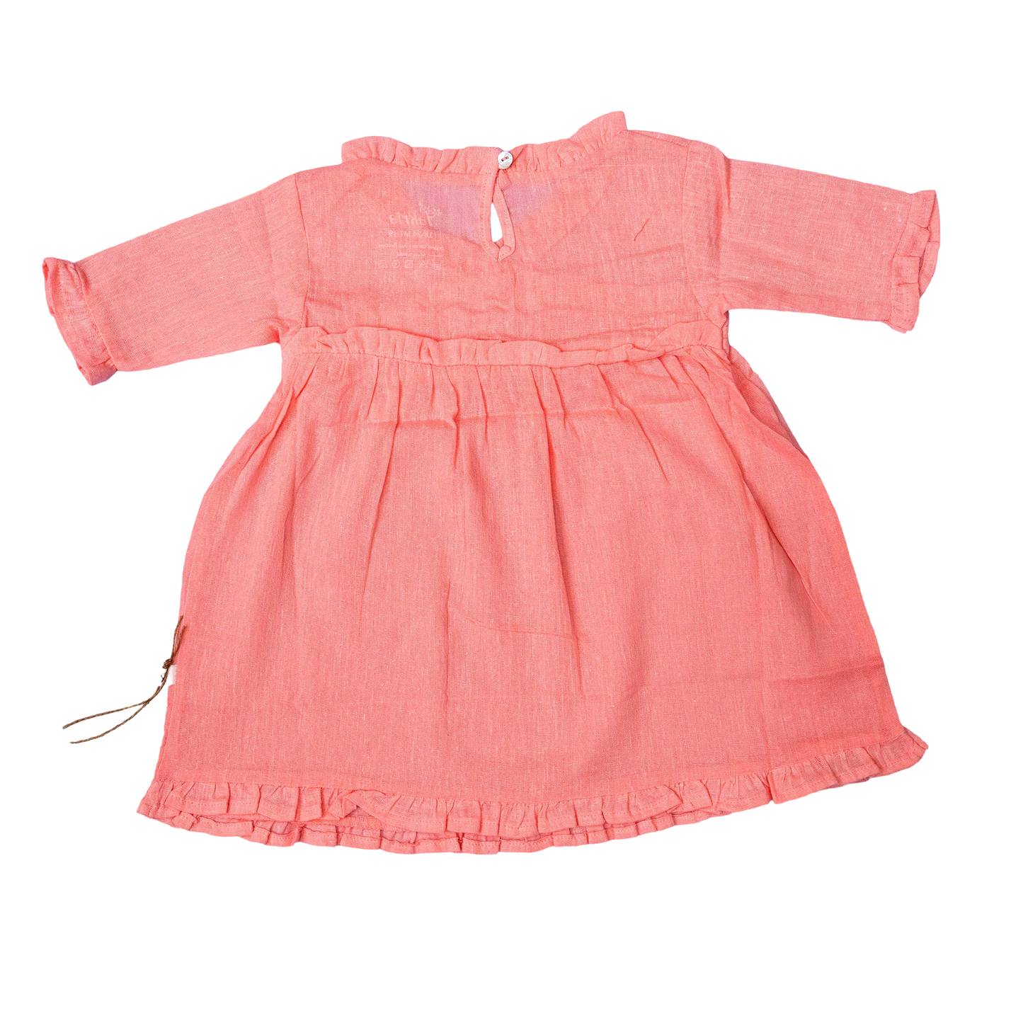 Wrap Neckline Ruffle Dress