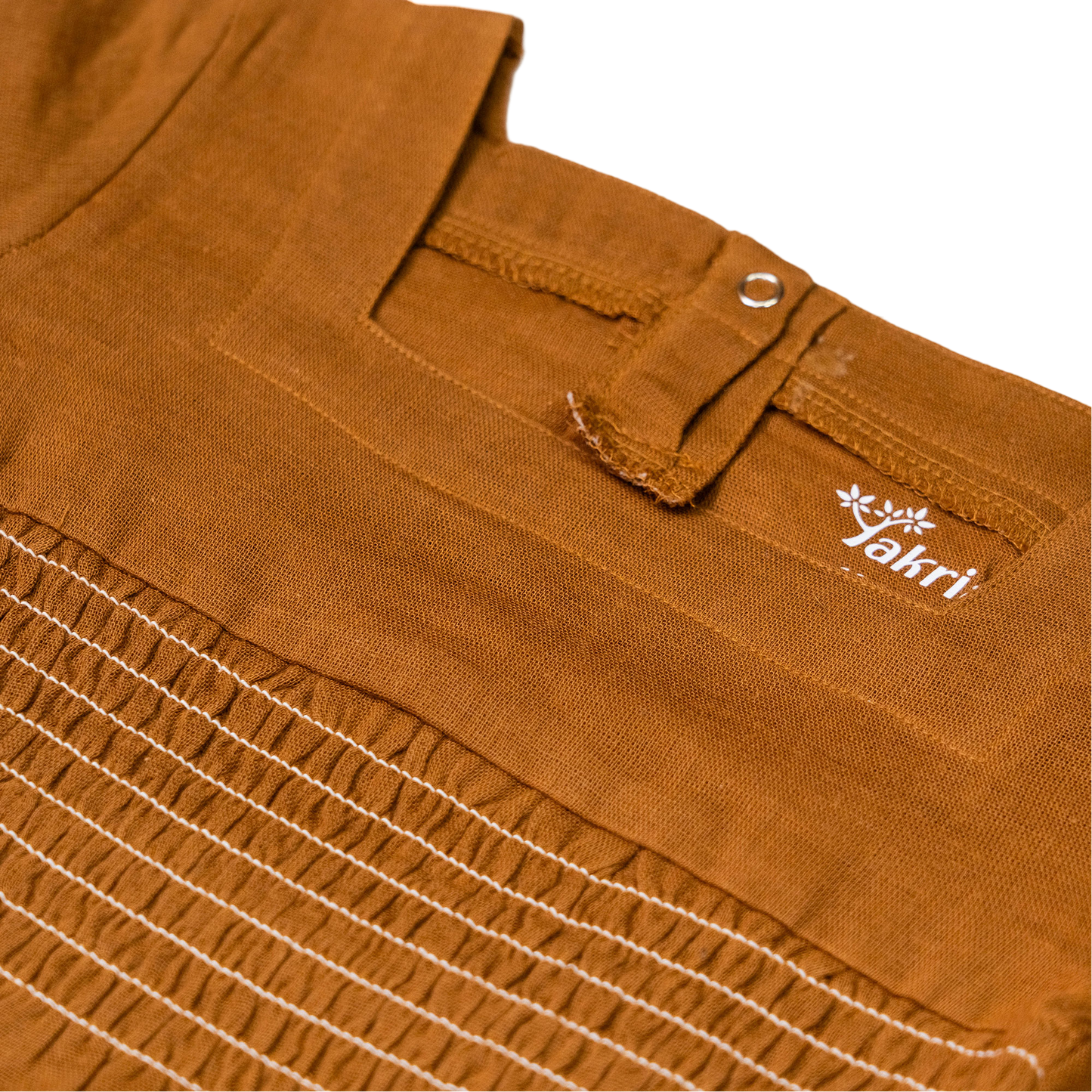 Smocked Square Neck Top