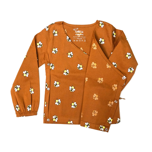 Wrap Neckline Pajama Set