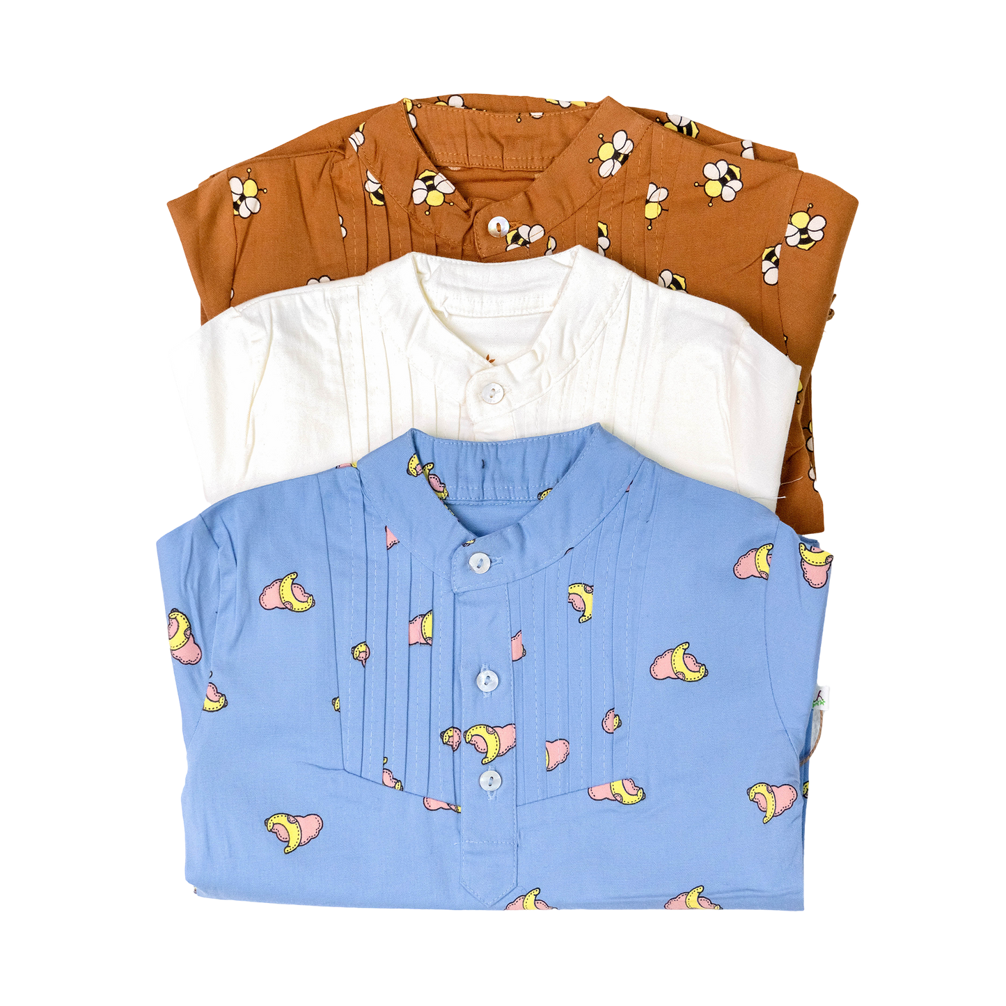 Pleated Long Sleeve Shirt