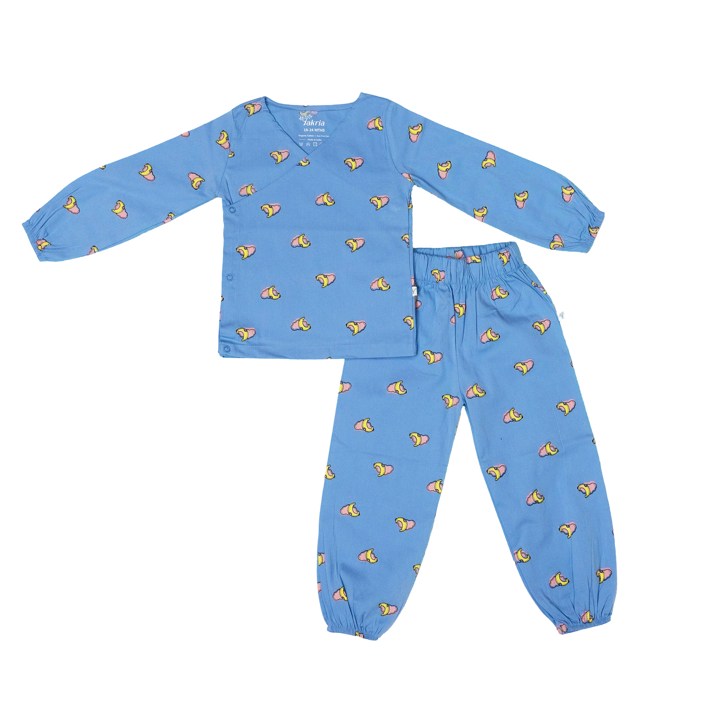 Wrap Neckline Pajama Set