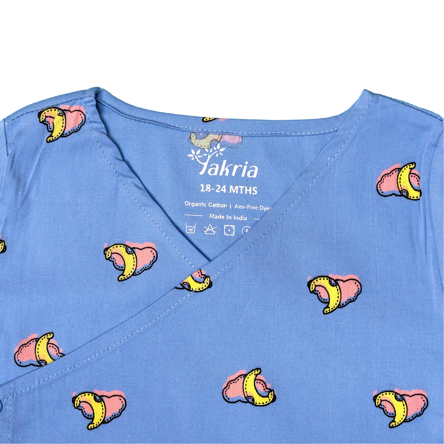 Wrap Neckline Pajama Set