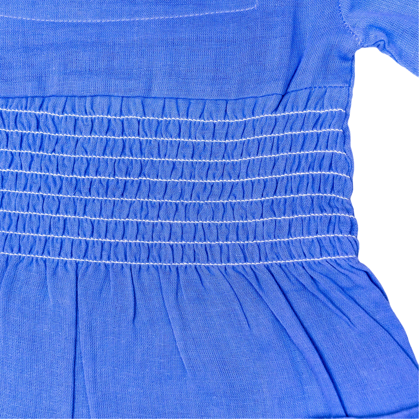 Smocked Square Neck Top