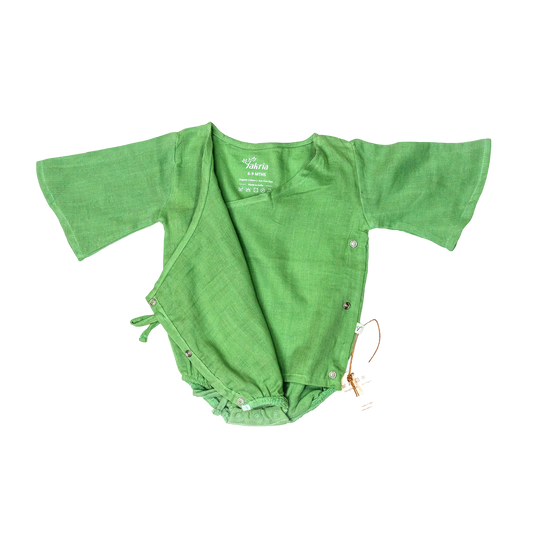 Organic Kimono Wrap Romper