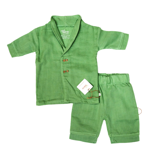 Collared Shirt and Shorts Set