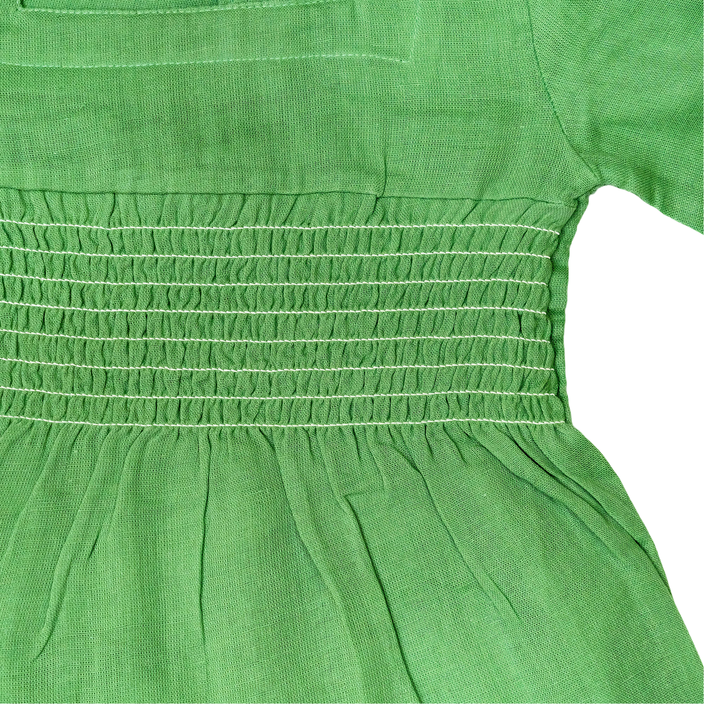 Smocked Square Neck Top