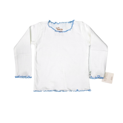 Lettuce Hem Long Sleeve T-Shirt