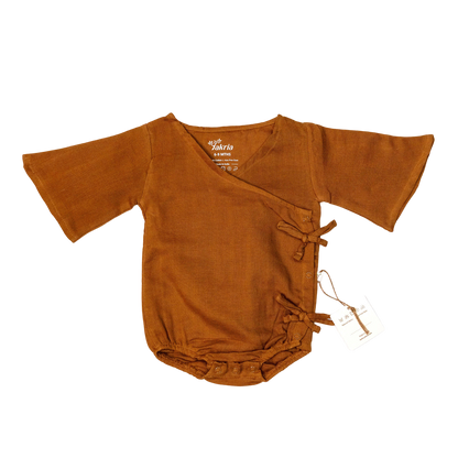 Organic Kimono Wrap Romper