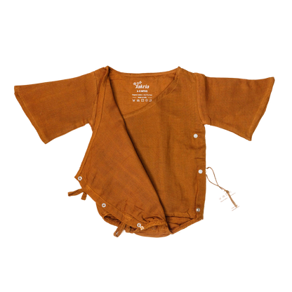 Organic Kimono Wrap Romper