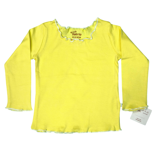 Lettuce Hem Long Sleeve T-Shirt