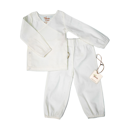 Wrap Neckline Pajama Set