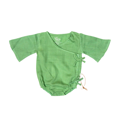 Organic Kimono Wrap Romper