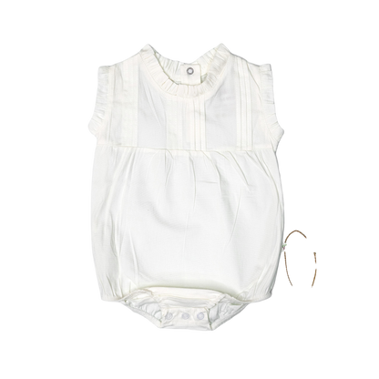 Sleeveless Pleated Romper