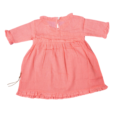 Wrap Neckline Ruffle Dress