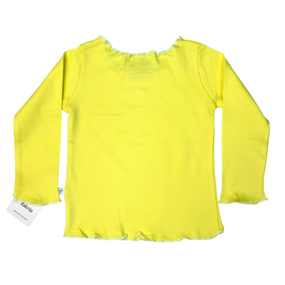 Lettuce Hem Long Sleeve T-Shirt