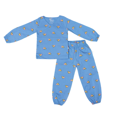 Wrap Neckline Pajama Set