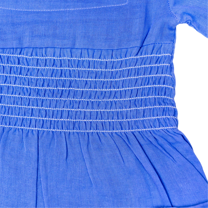 Smocked Square Neck Top