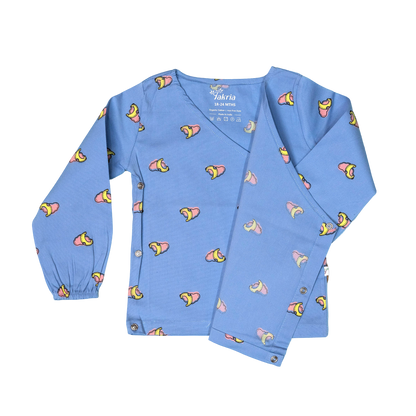 Wrap Neckline Pajama Set