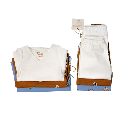 Wrap Neckline Pajama Set