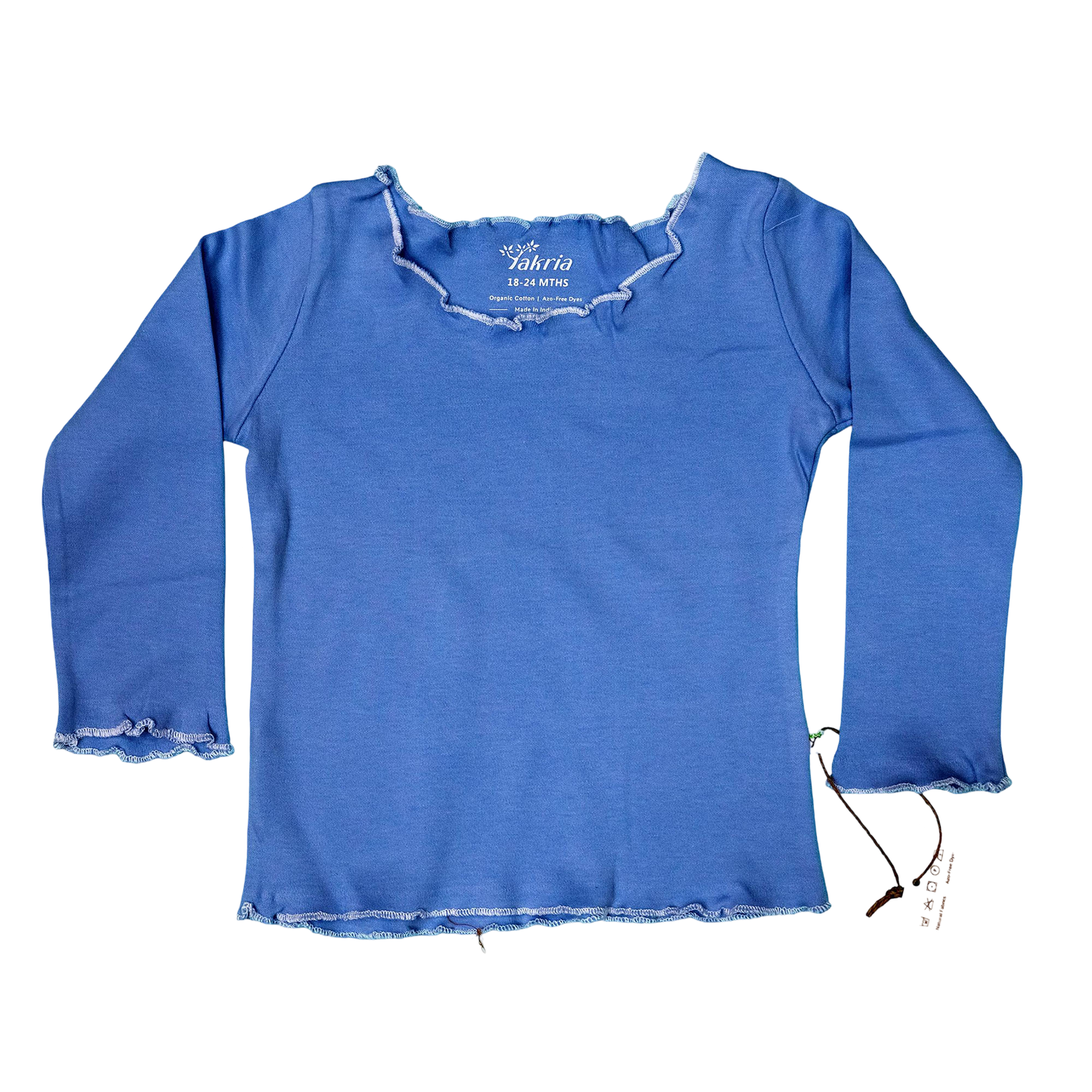 Lettuce Hem Long Sleeve T-Shirt