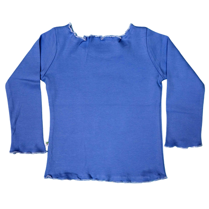 Lettuce Hem Long Sleeve T-Shirt